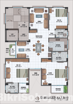 Flat Sale at Bashundhara R/A